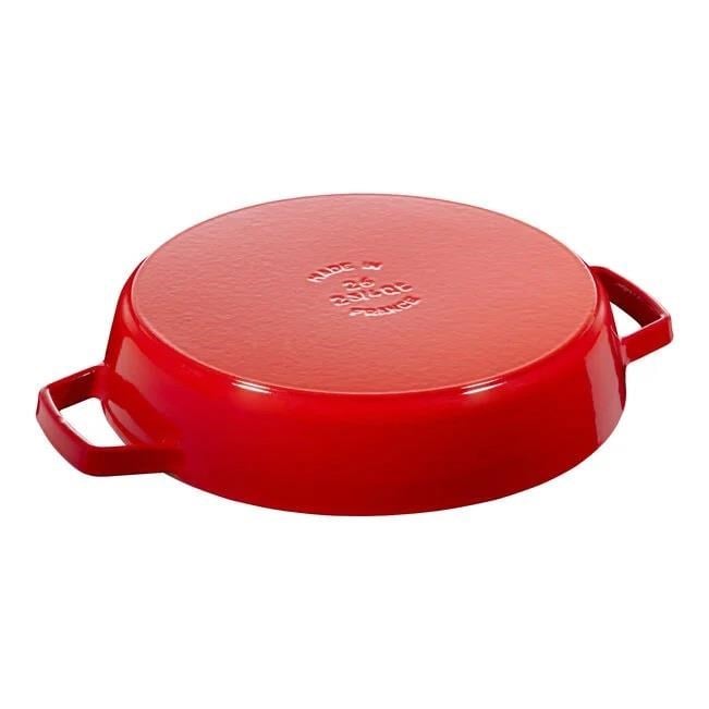 Staub 26cm Çift Kulplu Demir Döküm Kızartma Tavası Kiraz - 405117270