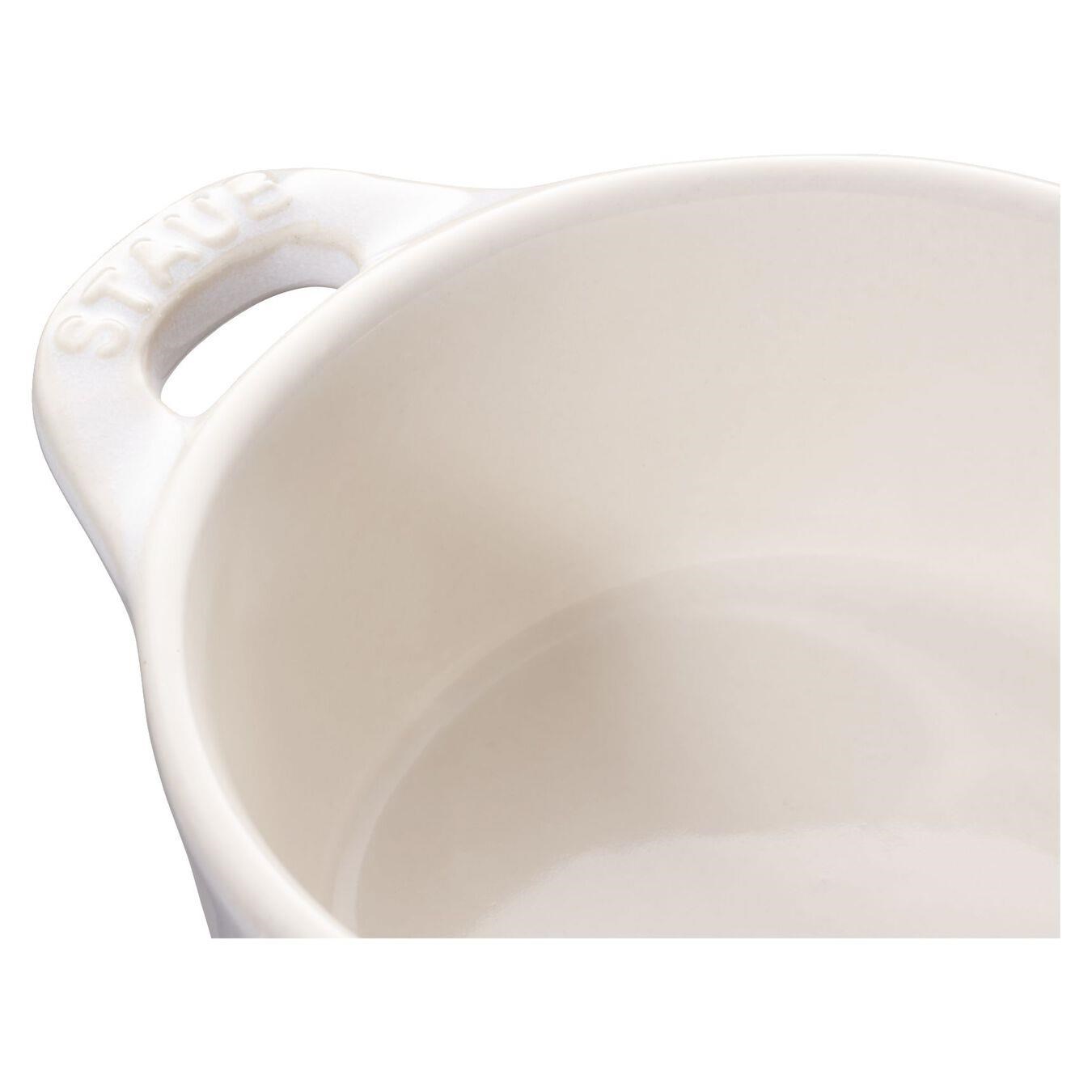 STAUB CERAMIQUE MİNİ DÖKÜM TENCERE FİLDİŞİ 10 CM 200 ML YUVARLAK - 405119970