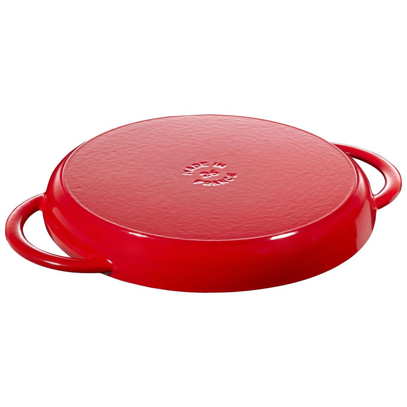 Staub Çift Kulplu Döküm Izgara Tava 26cm Yuvarlak Kiraz - 405103090