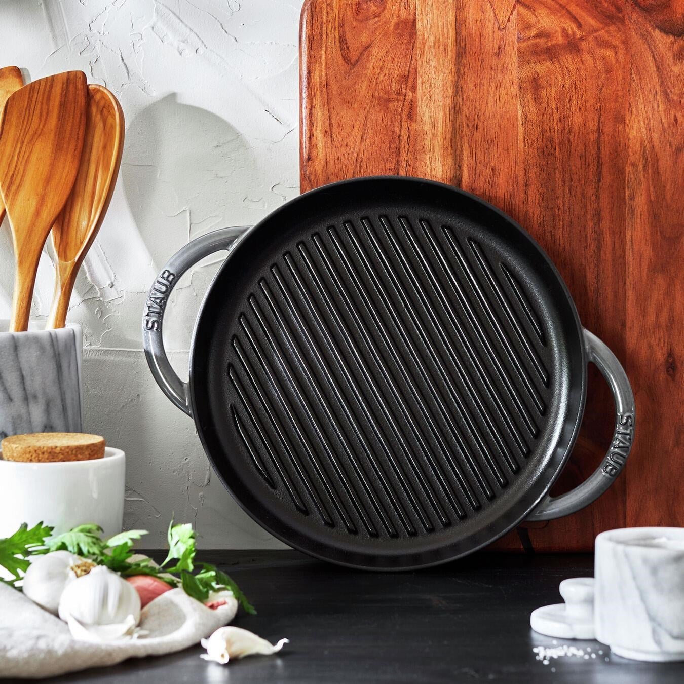 Staub Çift Kulplu Döküm Izgara Tava - 405095220