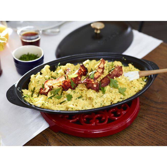 Staub Demir Döküm Balık Servis Tabağı / Kapaklı Fırın Kabı 31 Cm- 405094000