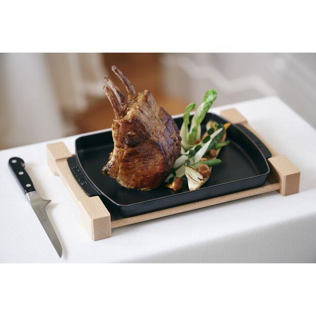 Staub Demir Döküm Servis Tabağı 33cm x 22cm Siyah - 405095230