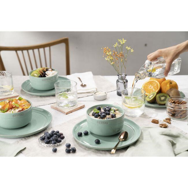 Staub Dining Line Tabak Sığ Seramik 26cm Adaçayı