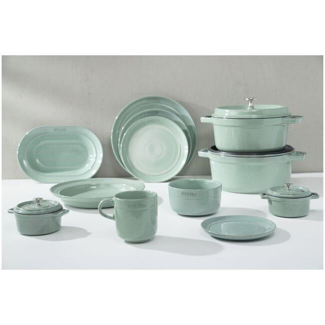 Staub Dining Line Tabak Sığ Seramik 26cm Adaçayı