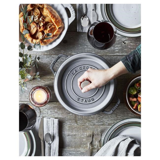 Staub Grafit Gri 24 Cm 3,7Lt Demir Döküm Tencere - 405002460