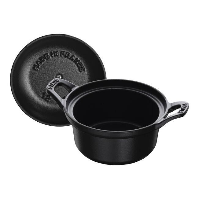 Staub LA COCOTTE 12cm Döküm Tencere Siyah 500ml Yuvarlak