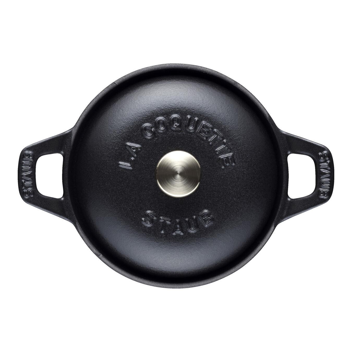 Staub LA COCOTTE 12cm Döküm Tencere Siyah 500ml Yuvarlak