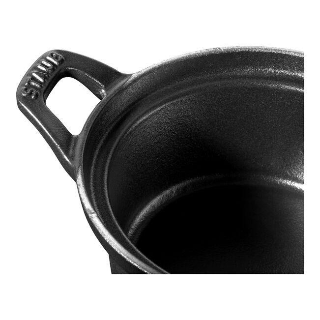 Staub LA COCOTTE 12cm Döküm Tencere Siyah 500ml Yuvarlak