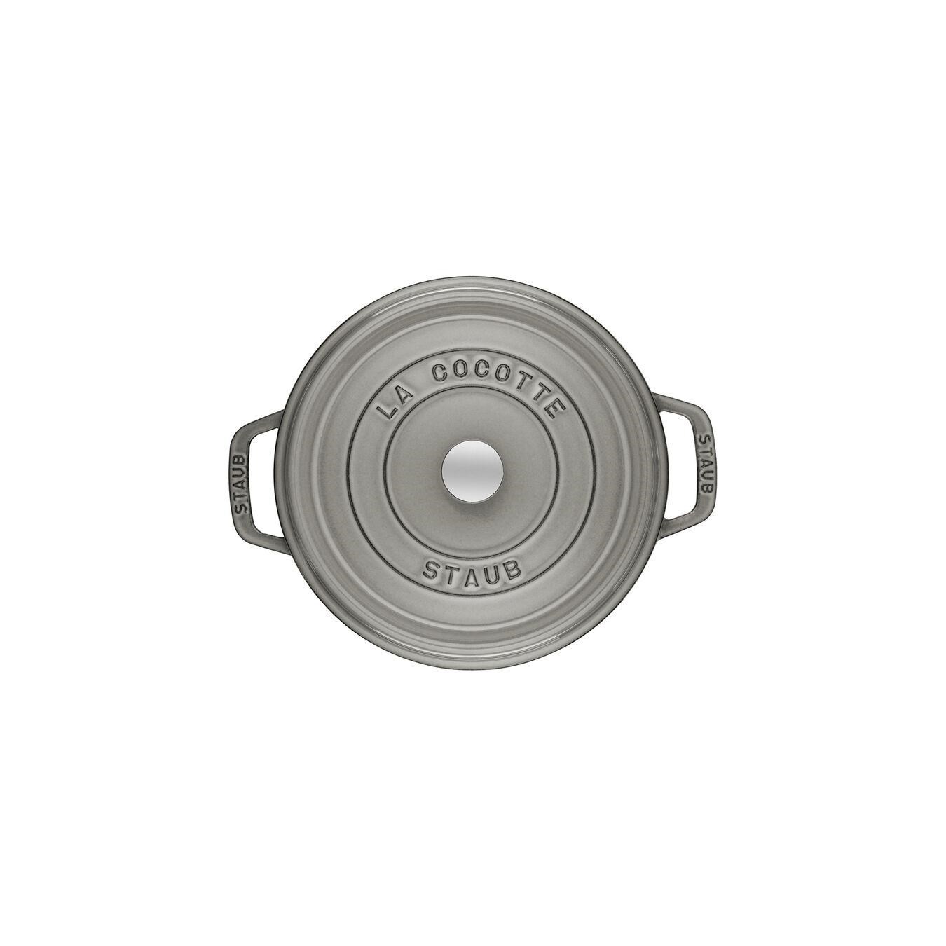 Staub La Cocotte 18cm 1,7Lt Grafit Gri Yuvarlak Döküm Tencere - 405094840
