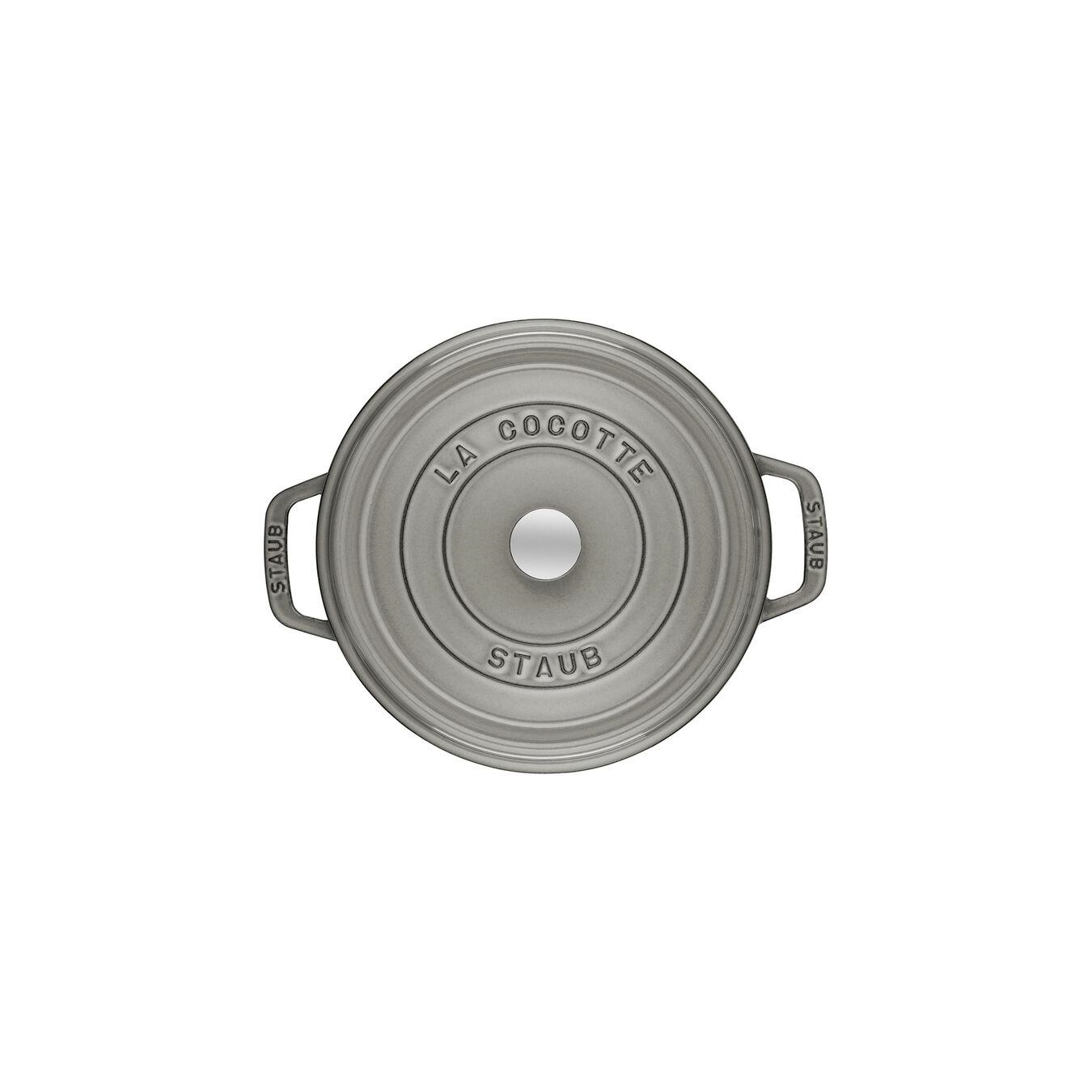 Staub La Cocotte 18cm 1,7Lt Grafit Gri Yuvarlak Döküm Tencere - 405094840