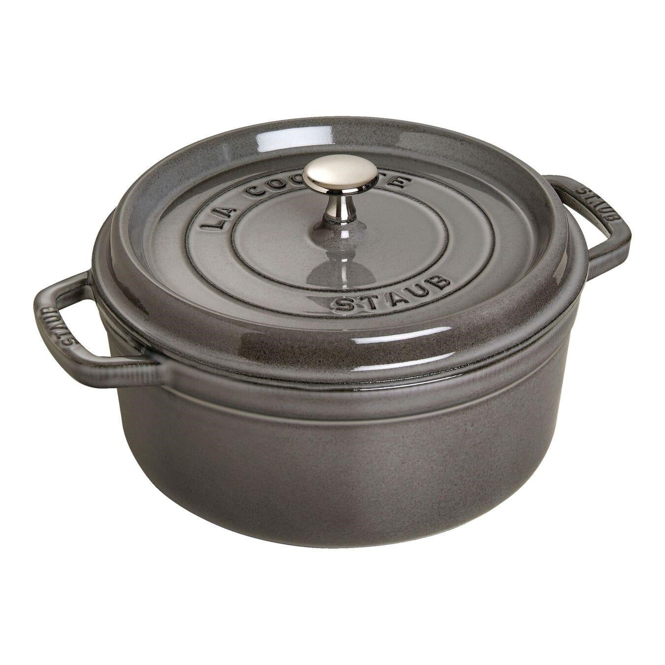 Staub La Cocotte 18cm 1,7Lt Grafit Gri Yuvarlak Döküm Tencere - 405094840