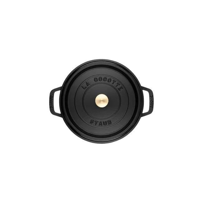 Staub La Cocotte 18cm 1,7Lt Siyah Yuvarlak Döküm Tencere - 405094850