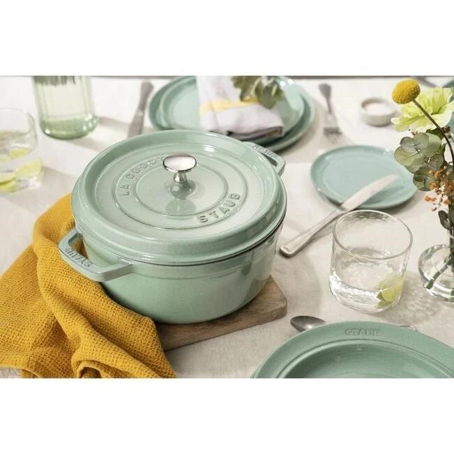 Staub LA COCOTTE 20 Cm 2,2Lt Adaçayı Yuvarlak Döküm Tencere - 405087030