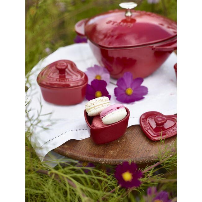 Staub La Cocotte 20cm 1,75Lt. Kalp Döküm Tencere Kiraz - 405097980