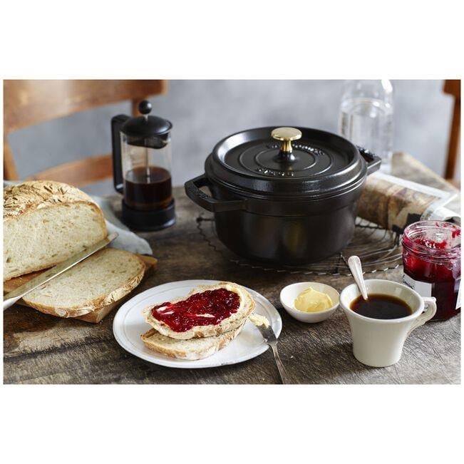Staub La Cocotte 20cm 2,2Lt. Yuvarlak Siyah Döküm Tencere - 405094870