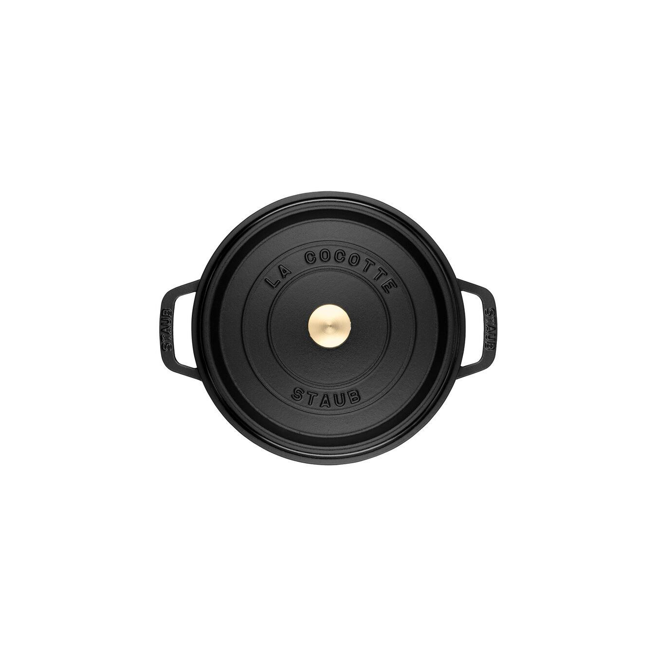 Staub La Cocotte 20cm 2,2Lt. Yuvarlak Siyah Döküm Tencere - 405094870