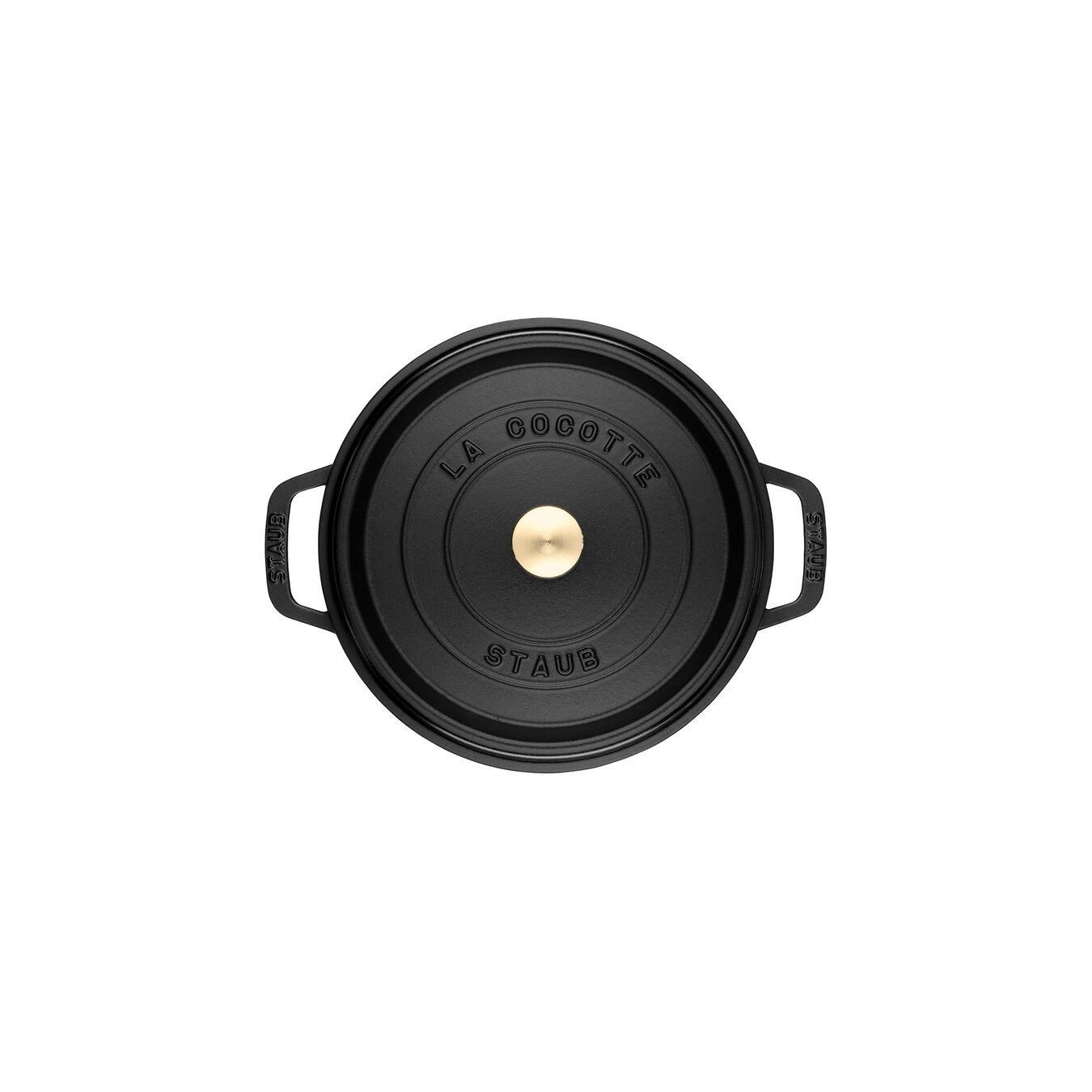 Staub La Cocotte 20cm 2,2Lt. Yuvarlak Siyah Döküm Tencere - 405094870