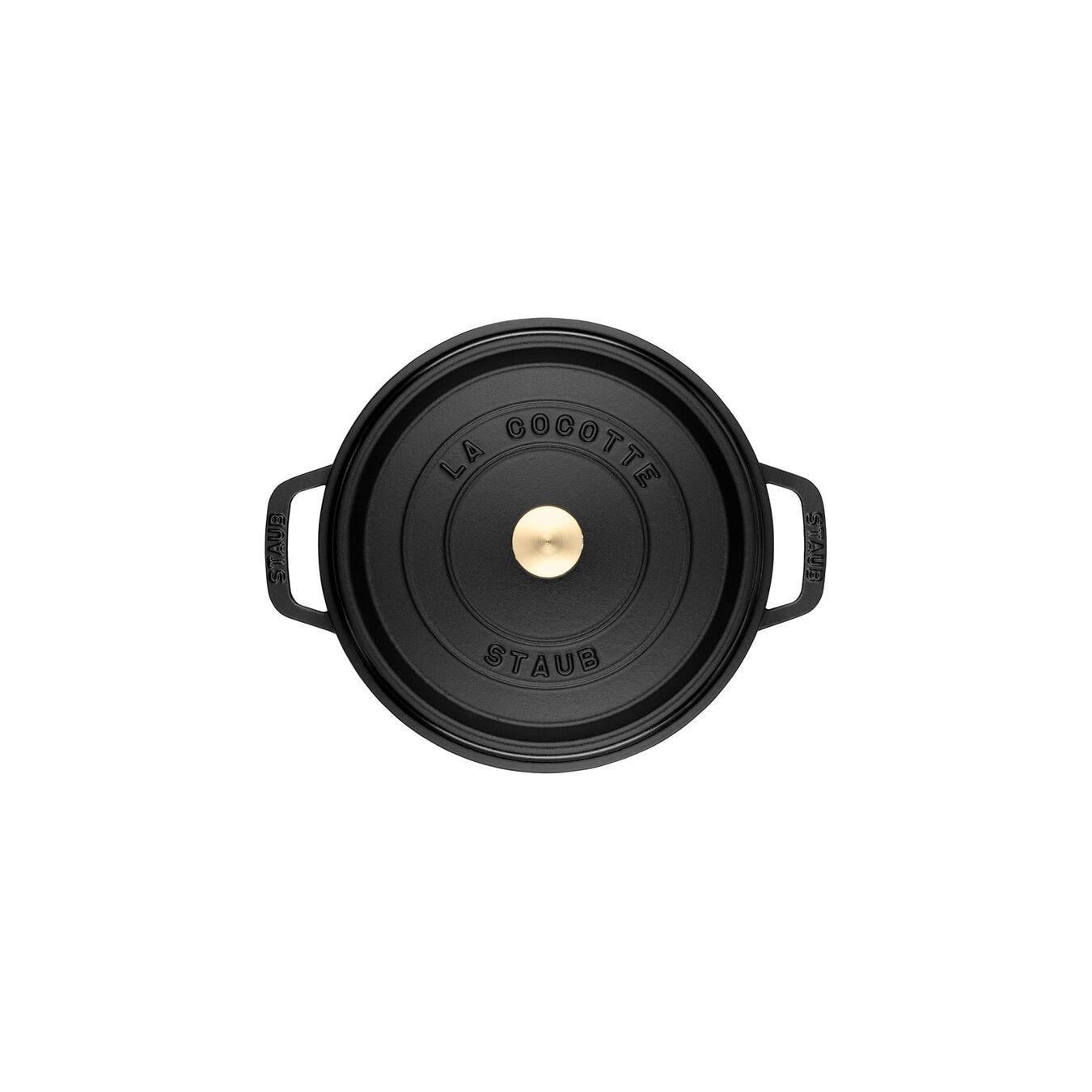 Staub La Cocotte 20cm 2,2Lt. Yuvarlak Siyah Döküm Tencere - 405094870