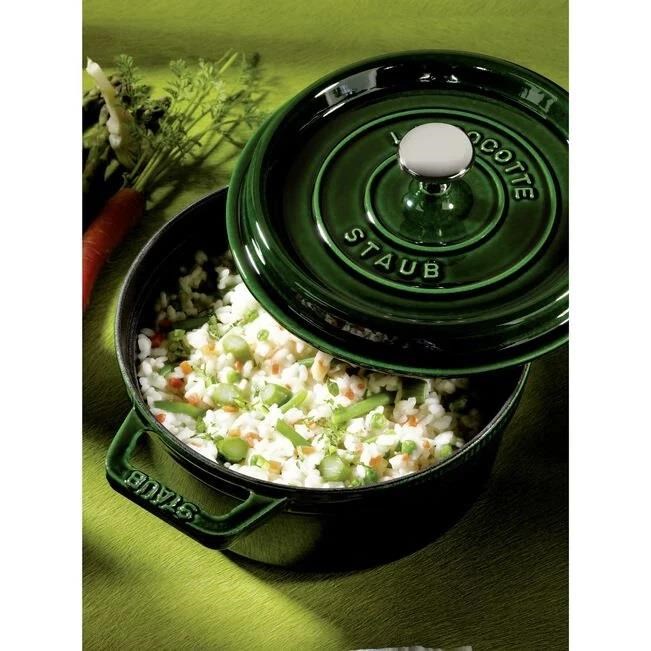 Staub La Cocotte 22cm 2,5Lt Yuvarlak Fesleğen Döküm Tencere - 405093540