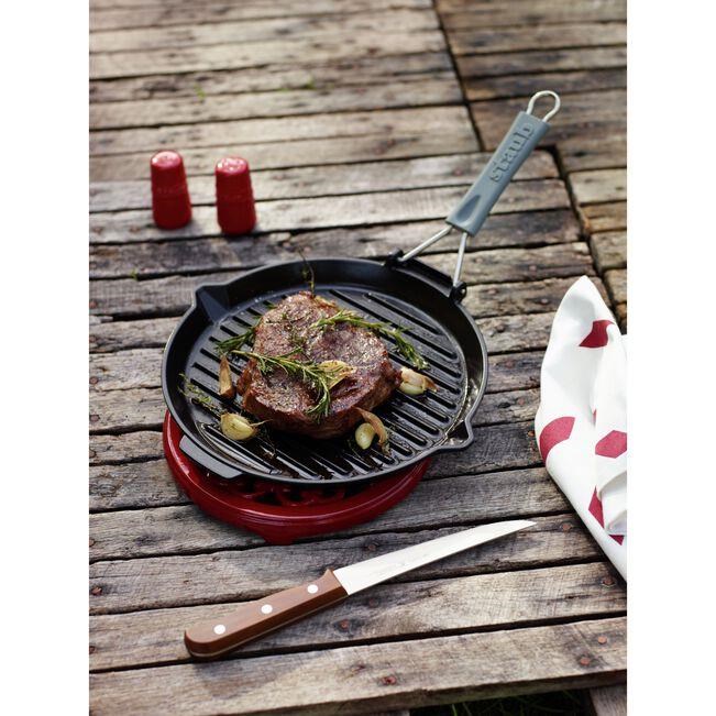 STAUB LA COCOTTE 28 CM SİYAH IZGARA TAVA DÖKÜM DEMİR - 405094260