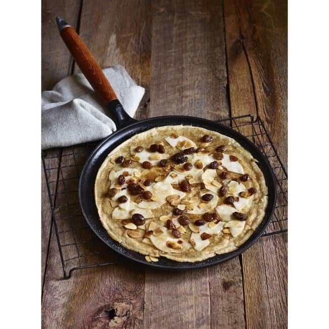 Staub LA COCOTTE 28cm Krep Tavası Ahşap Tutacaklı Döküm Demir