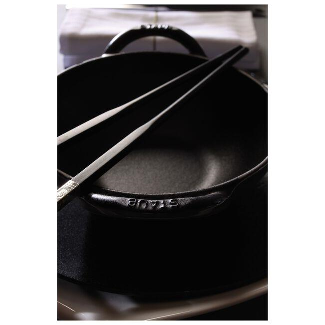 Staub LA COCOTTE Demir Döküm Wok Tava  Siyah 16cm - 405113010