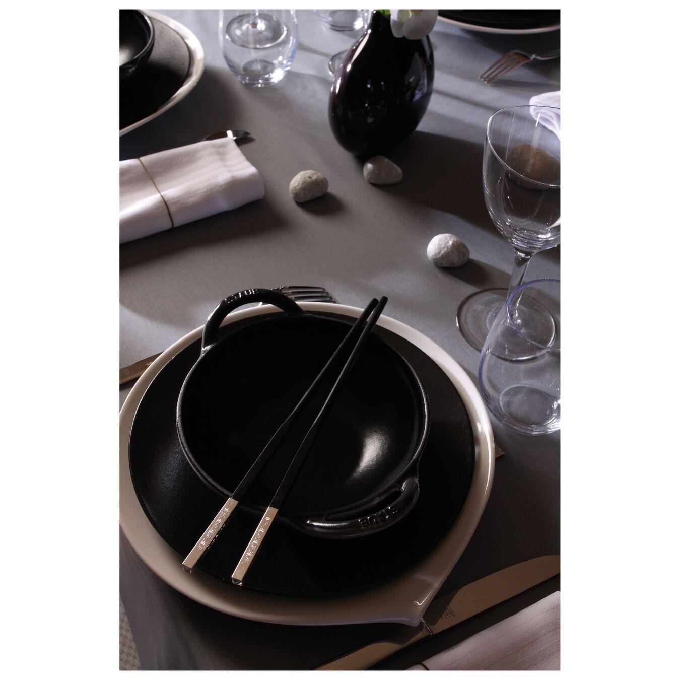 Staub LA COCOTTE Demir Döküm Wok Tava  Siyah 16cm - 405113010