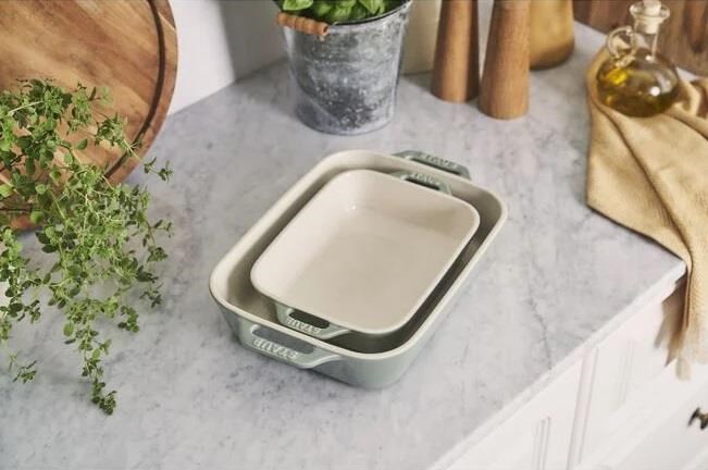 STAUB SERAMİK DİKDÖRTGEN FIRIN KABI SETİ 2 PRÇ OKALİPTÜS - 405087290