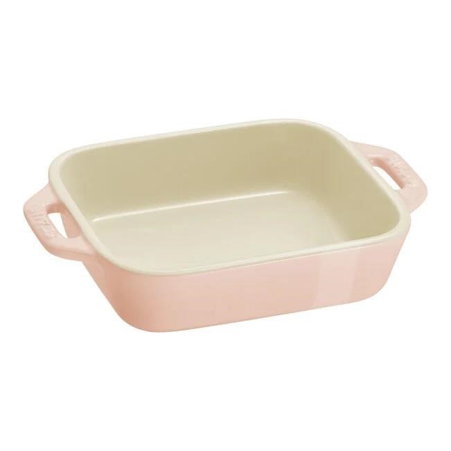STAUB SERAMİK DİKDÖRTGEN FIRIN KABI SETİ 3 PRÇ PEMBE - 1025099