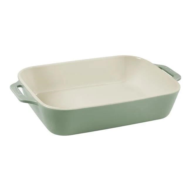 STAUB SERAMİK DİKDÖRTGEN FIRIN KABI SETİ 2 PRÇ OKALİPTÜS - 405087290