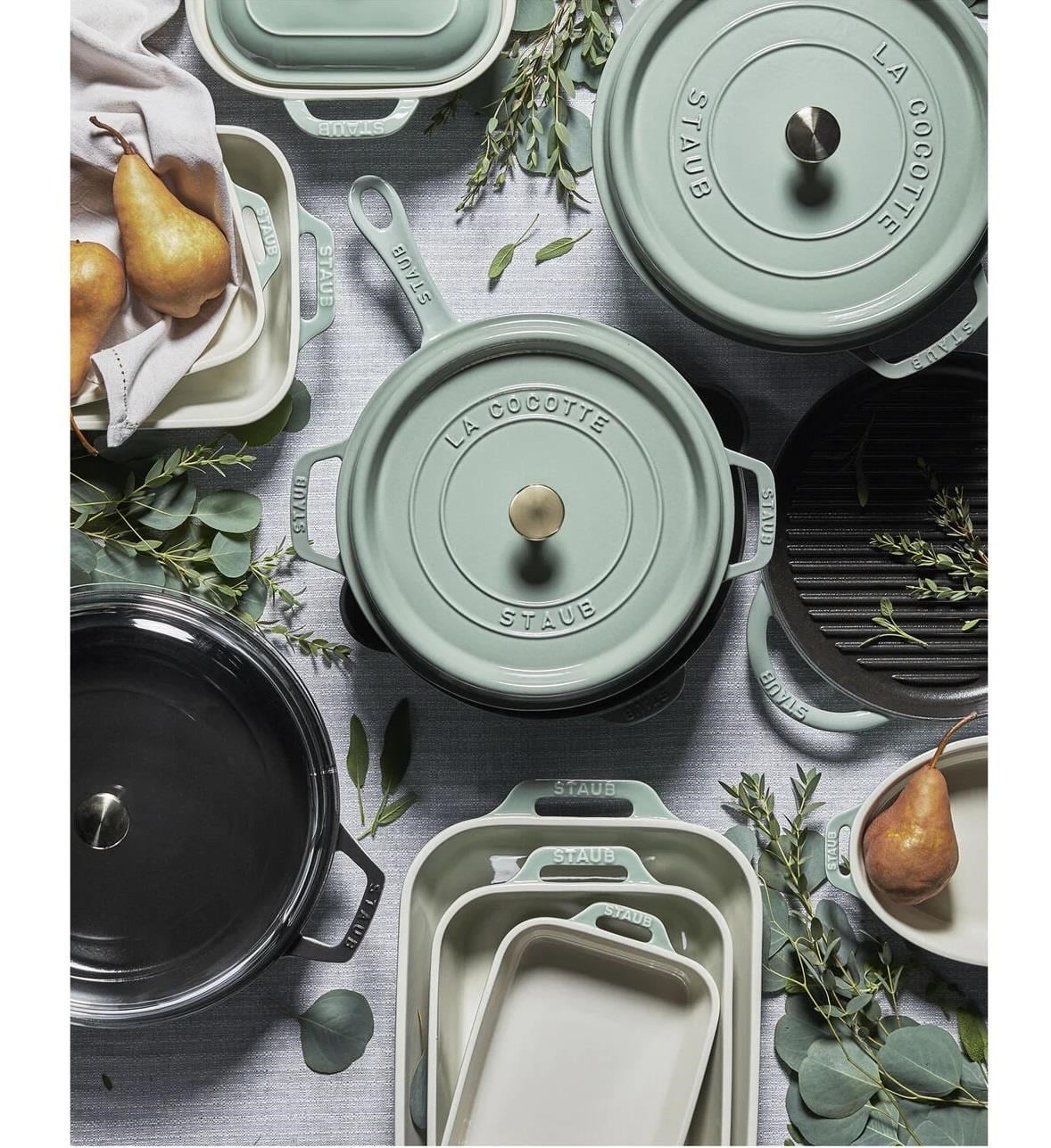 STAUB SERAMİK DİKDÖRTGEN FIRIN KABI SETİ 2 PRÇ OKALİPTÜS - 405087290