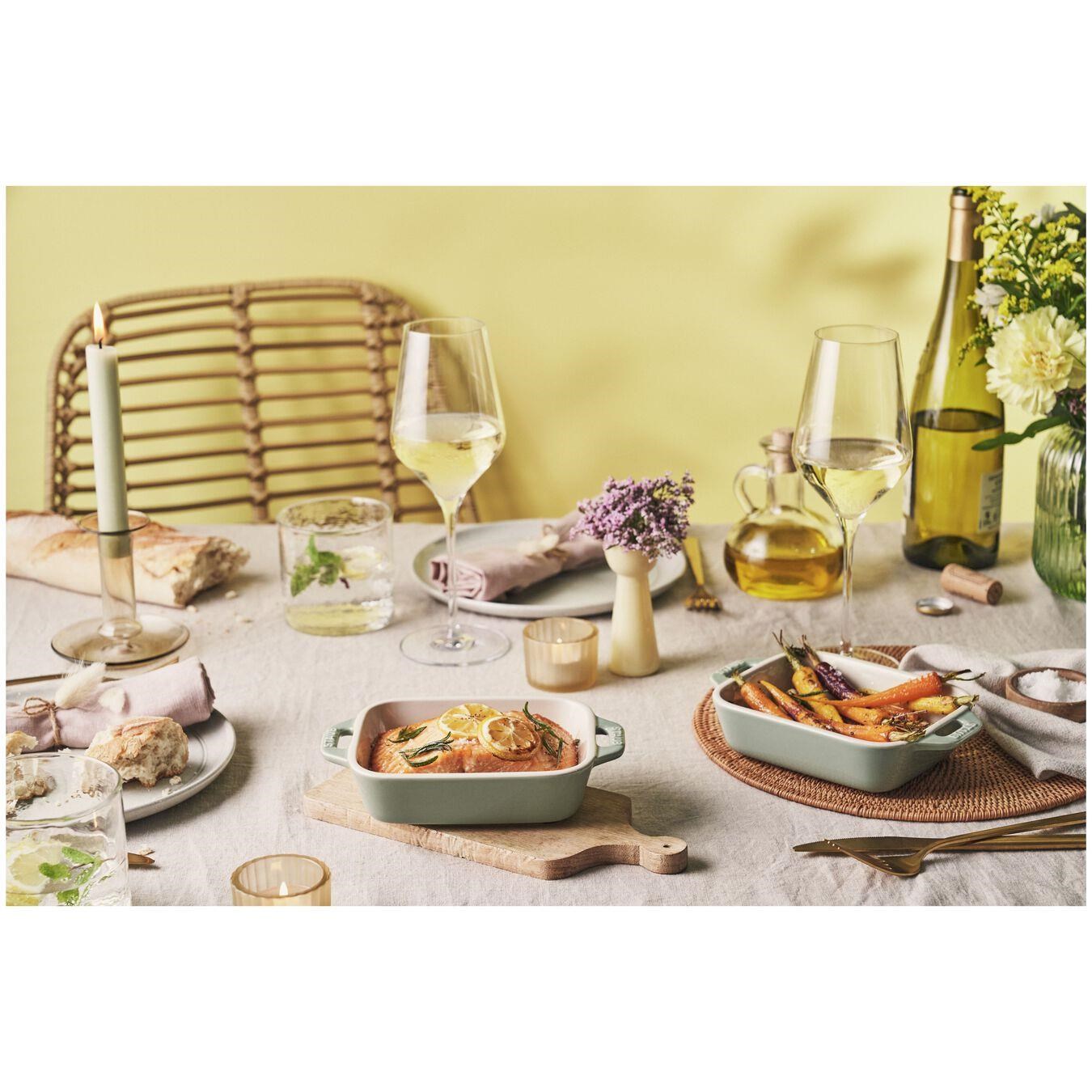 STAUB SERAMİK DİKDÖRTGEN FIRIN KABI SETİ 2 PRÇ OKALİPTÜS - 405087290