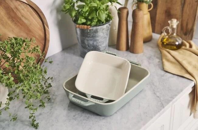 STAUB SERAMİK DİKDÖRTGEN FIRIN KABI SETİ 2 PRÇ OKALİPTÜS - 405087290