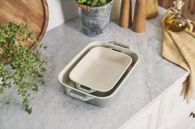 STAUB SERAMİK DİKDÖRTGEN FIRIN KABI SETİ 2 PRÇ OKALİPTÜS - 405087290