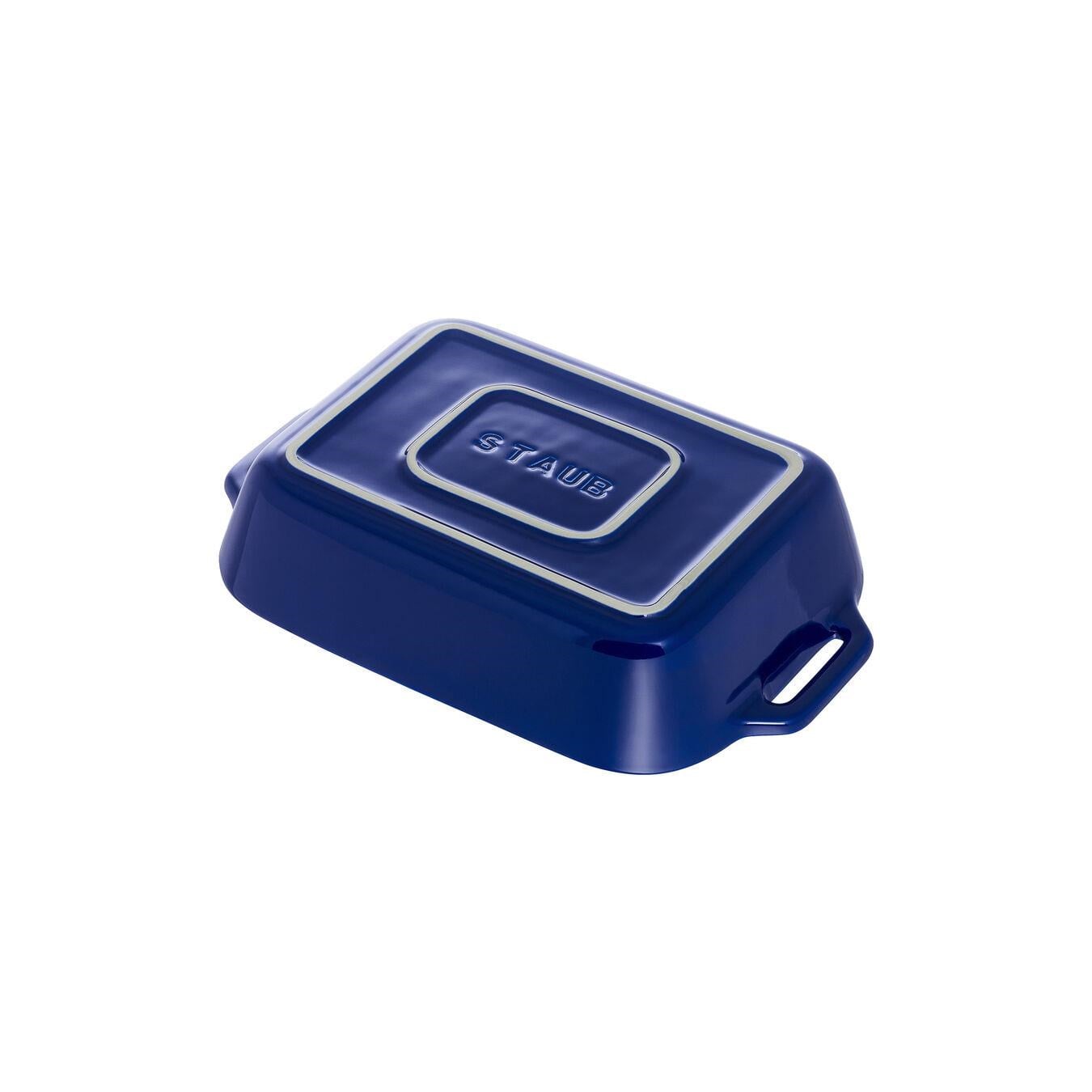 Staub Seramik Fırın Kabı 27 x 20cm Koyu Mavi