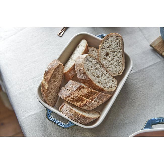 Staub Seramik Fırın Kabı 34 x 24cm Antik Turkuaz