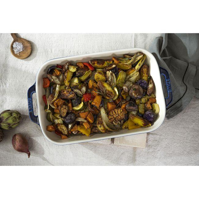 Staub Seramik Fırın Kabı 34 X 24cm Koyu Mavi- 405111490