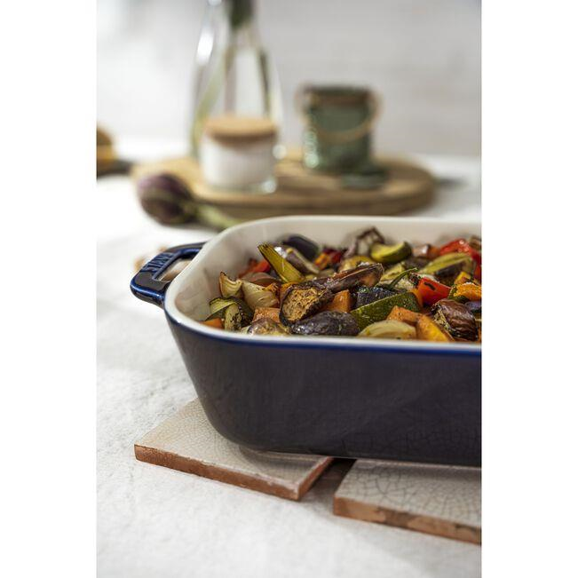 Staub Seramik Fırın Kabı 34 X 24cm Koyu Mavi- 405111490