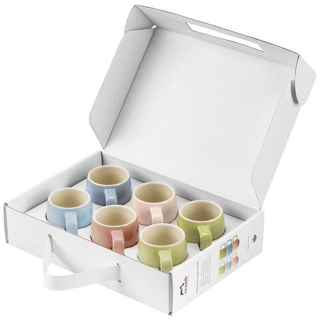 Staub Seramik Kupa Seti Macaron 100ml 6-Parça Çok Renkli XS