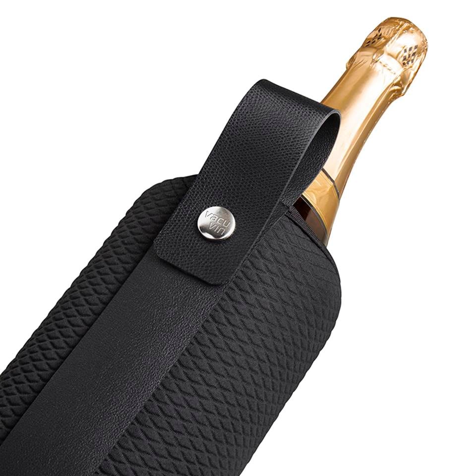 Vacu Vin Aktif Esnek Şarap / Şampanya Soğutucu Artico, Siyah Limited Edition
