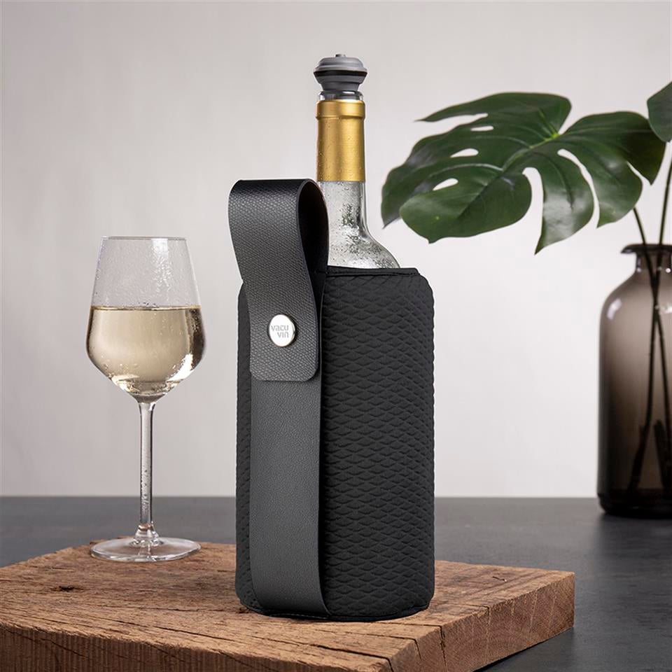 Vacu Vin Aktif Esnek Şarap / Şampanya Soğutucu Artico, Siyah Limited Edition
