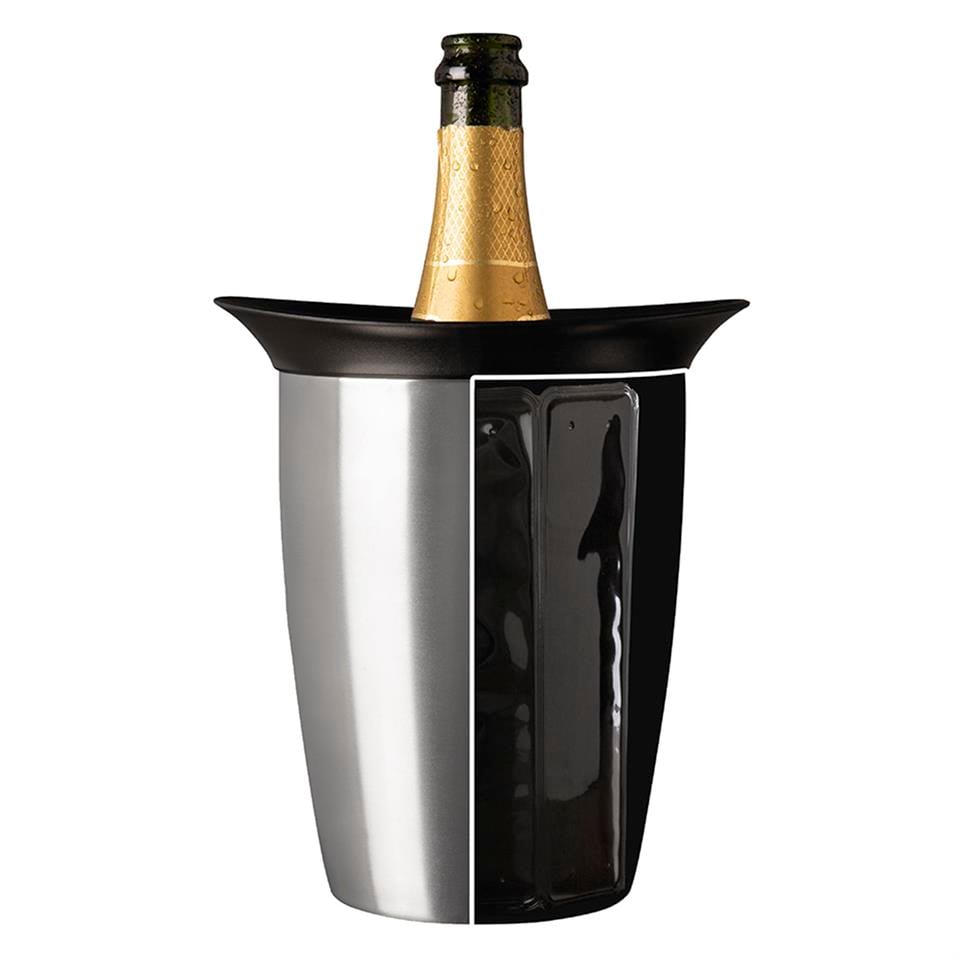 Vacu Vin Aktif Şampanya Soğutucu, Elegant Paslanmaz Çelik, Kutulu