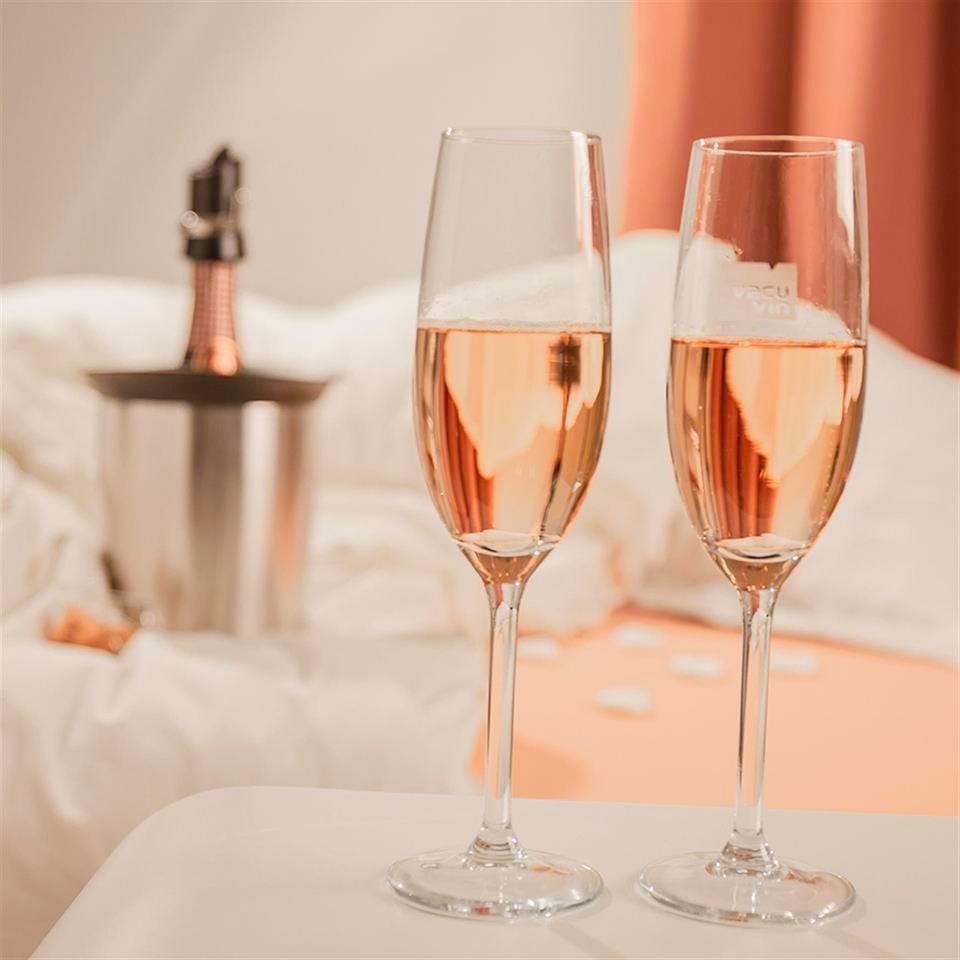 Vacu Vin Aktif Şampanya Soğutucu, Elegant Paslanmaz Çelik, Kutulu