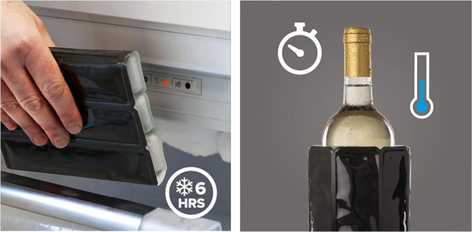 Vacu Vin Aktif Şarap Soğutucu, Gümüş - 38805626