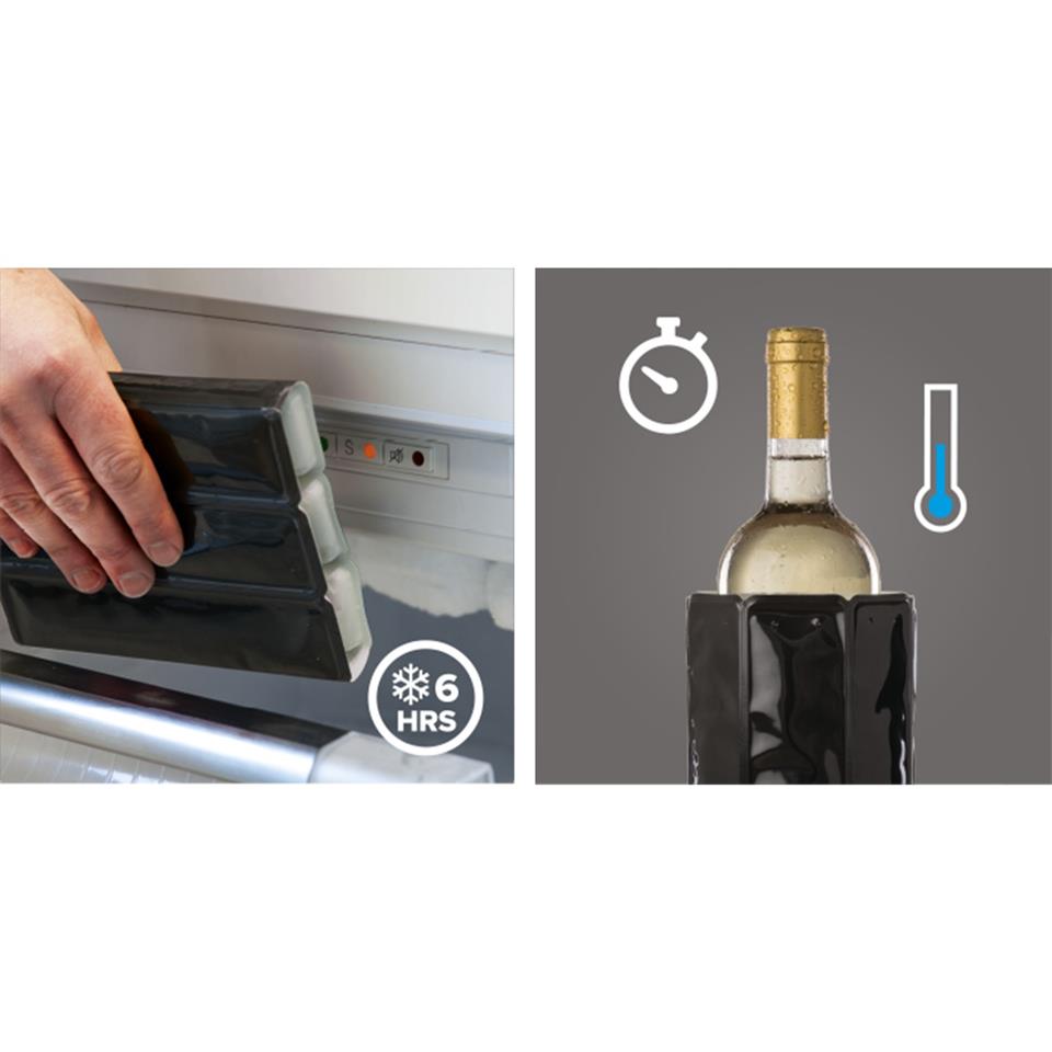 Vacu Vin Aktif Şarap Soğutucu, Gümüş