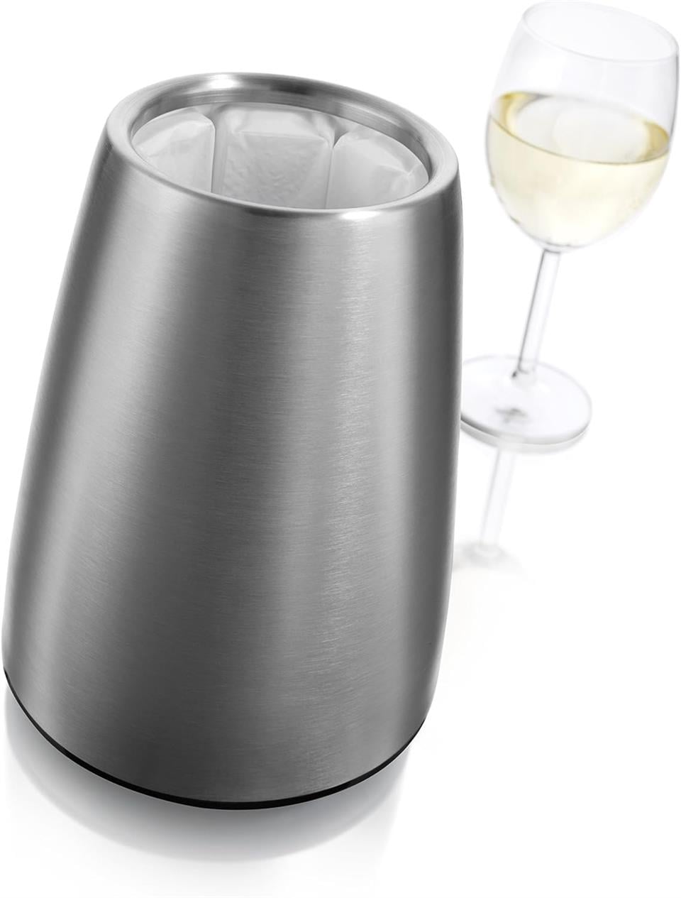 Vacu Vin Aktif Soğutucu, Elegant Paslanmaz Çelik, Kutulu