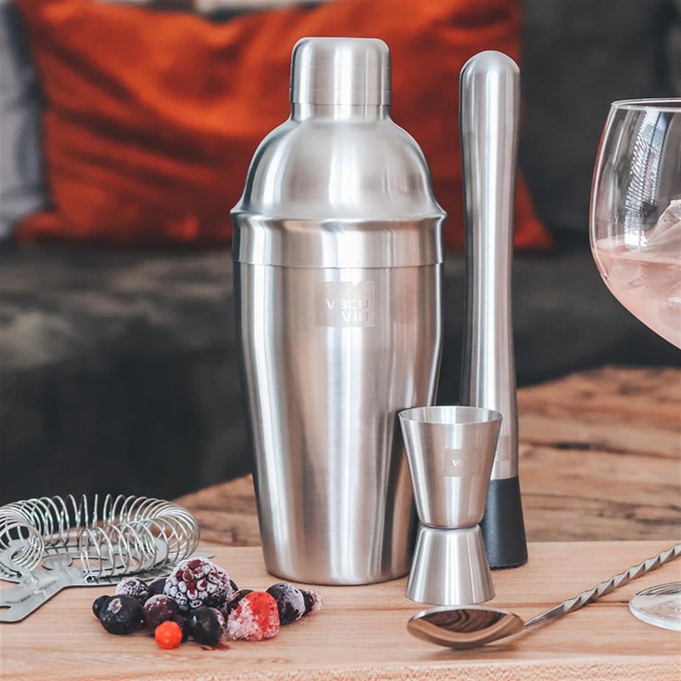 Vacu Vin Kokteyl Shaker, Paslanmaz Çelik, Kutulu