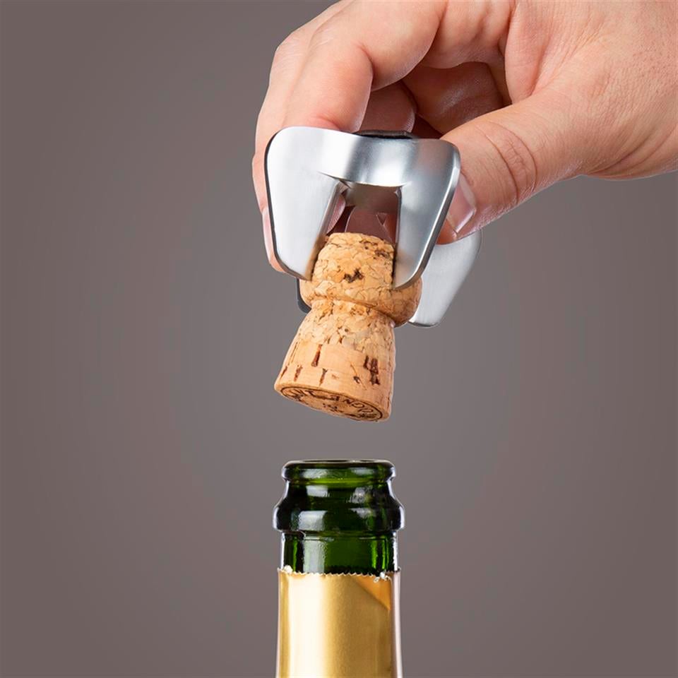 Vacu Vin Şampanya Aksesuar Seti (Şampanya Açacağı, Soğutucu, Servis & Stopper), Kutulu