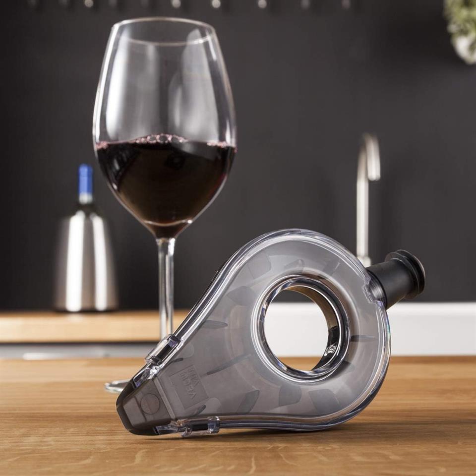 Vacu Vin Şarap Havalandırıcı, Gri, Kutulu