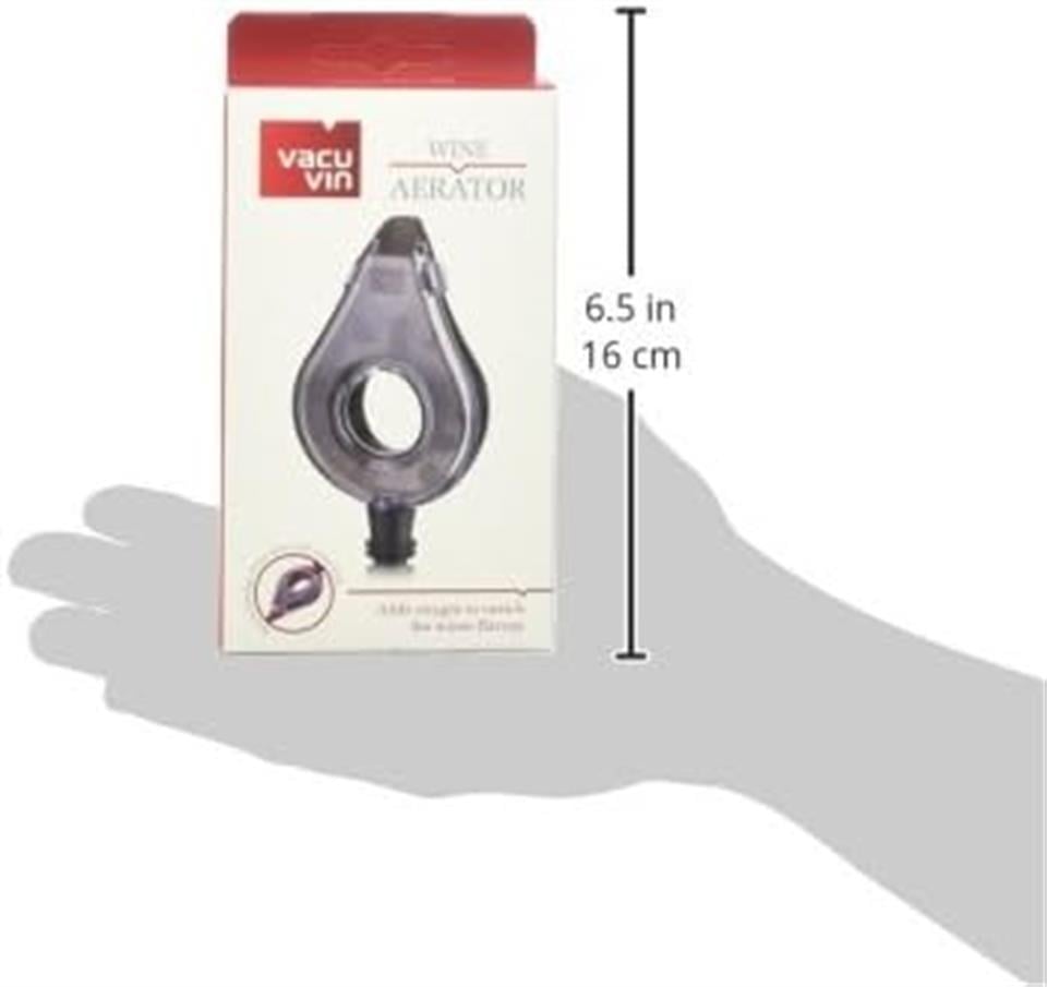 Vacu Vin Şarap Havalandırıcı, Gri, Kutulu